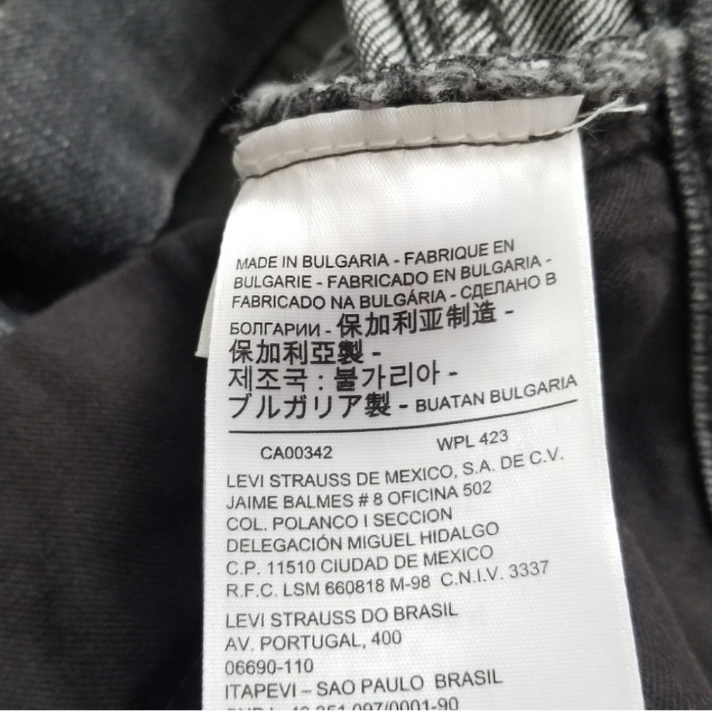 Levi's Made & Crafted Cigarette Slim Mid Rise Cropped Ankle Jeans Size 2… - Picture 13 of 14